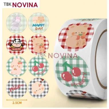 [STIKER CUTE 10 pcs ] STIKER THANK YOU CUTE LUCU / STIKER LABEL SEGEL 2.5cm KODE 208