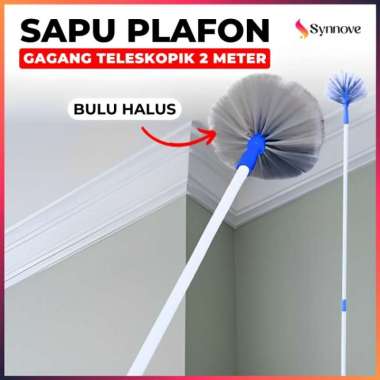 Sapu Plafon Panjang 2 Meter Sapu Sawang Bulu Halus Pembersih Sarang Laba - Laba