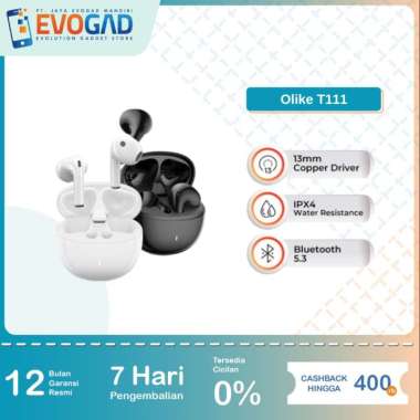 OLIKE TRUE WIRELESS BLUETOOTH EARPHONE EARBUDS TWS T111 | Garansi Resmi Olike