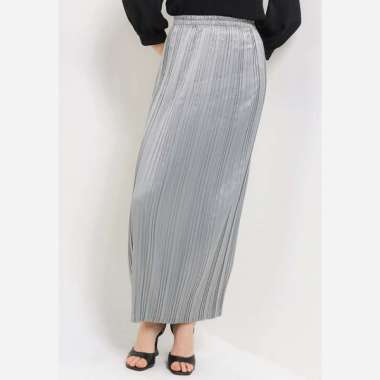 LUIRE by Raden Sirait Rok Plisket Original Wanita Semua Ukuran Silver