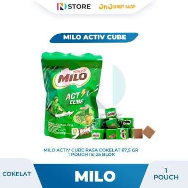 MILO ACTIV CUBE RASA COKELAT KEMASAN POUCH ISI 25 BLOK
