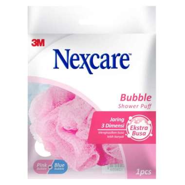 Nexcare Bubble Shower Puff Random Color - 1 Pcs