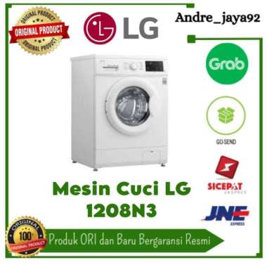 Mesin Cuci Front Loading 8kilogram LG FM-1208N3W