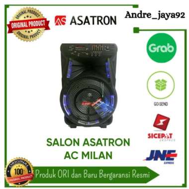 Speaker Portable Bluetooth Wireless Karaoke 15 Inch ASATRON AC MILAN