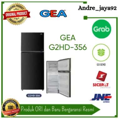 Kulkas 2 pintu GEA inverter G2HD-356 Lemari ES 356 L