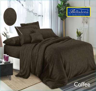 Belladona Sprei Set Emboss 100/120/160/180 Eksklusif Coffee 180 x 200