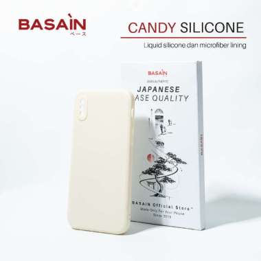 BASAIN Casing iPhone X/Xs/Xr/Xs Max Candy Silicone Case - Broken White X / Xs