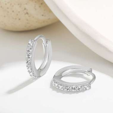 KAMJE Anting Titanium Wanita Anti Karat dan Luntur Jepit Tusuk Panjang Mutiara Style Korea KMAC013 S