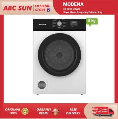 Modena Dryer ED 0810 UCWH Mesin Pengering Pakaian 8 kg