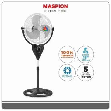Kipas Angin Power Fan Remote Maspion PW 1803 RC (18 inch) / Power Fan Maspion PW1803