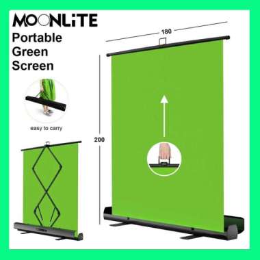MOONLITE Green Screen Background Portable