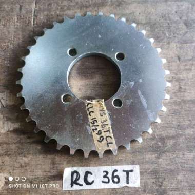 Gear Belakang Suzuki RC80 RC100 Old Spirit DK Bravo 36T High Quality