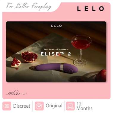 LELO Elise 2, Dual Powered Stimulator (Stimulan untuk Wanita dengan Getaran) Black