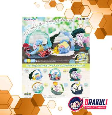 Toys Re-Ment Pokemon Circular Diorama Collection Figure (Set of 6)