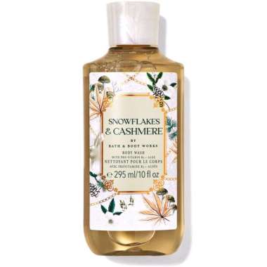 BATH AND BODY WORKS BBW SNOWFLAKES & CASHMERE SHOWER GEL WITH SHEA BUTTER 295 ML