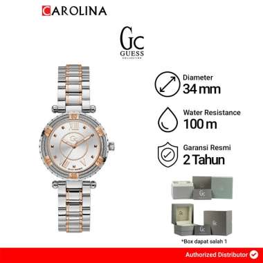 Jam Tangan Wanita GC Y41003L1 White Dial Stainless Steel Strap