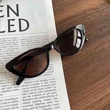 FG Kacamata Hitam Cateye Lensa Anti Uv Sunglasses Fashion Wanita Pria Kacamata Mata Kucing K61 15962