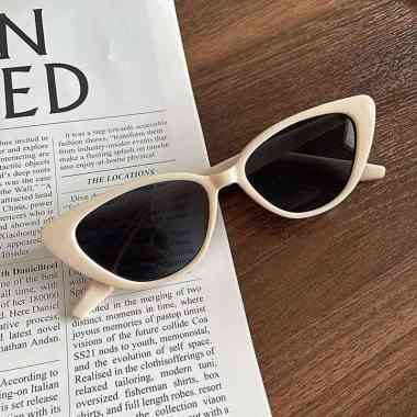FG Kacamata Hitam Cateye Lensa Anti Uv Sunglasses Fashion Wanita Pria Kacamata Mata Kucing K61 15962