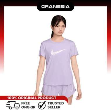 NIKE One Swoosh Women's Dri-FIT Short-Sleeve Running Top FN261951200|Kaos Olahraga Lari Fitness Wani