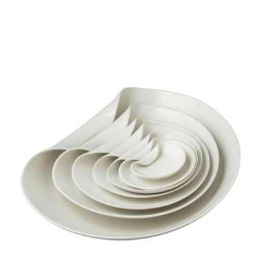 Plate Set / Set Piring Makan Jenggala Folded Putih