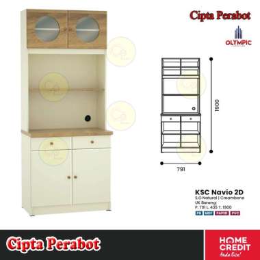Lemari Dapur Navio Olympic Kitchen Kabinet Minimalis 2 Pintu