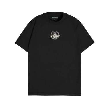 Moutley Men's T-Shirt Short Sleeve Oversized Fit Cotton 16s Nation C051224 Black M