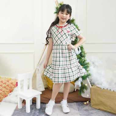Mini dress/ Dress Pendek Anak/ Rodeo Junior Girl Red Christmas 12