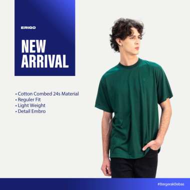 Erigo T-Shirt Embro Varen Emerald - Kaos Unisex XL