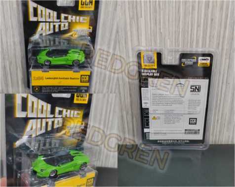 diecast CCA Coolchic Auto mobil Lamborghini Aventador HIJAU Roadster 1:64 coolchic auto diecast kole