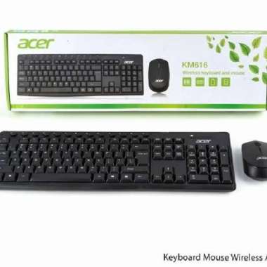 Keyboard Mouse USB Wireless ACER HP ASUS Combo free Batre