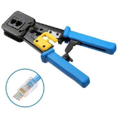 Tang Crimping Tool Konektor RJ45 RJ11 CAT6 CAT5 Anti Gagal
