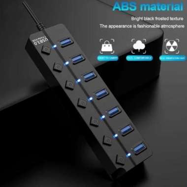 USB 3.0 Hub 7 Port Saklar / Usb3.0 Extension 7port On Off KABEL 120CM