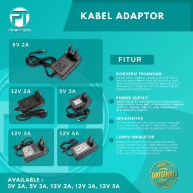 Adaptor 12v 5a / Adaptor 12 Volt 5 Ampere Original