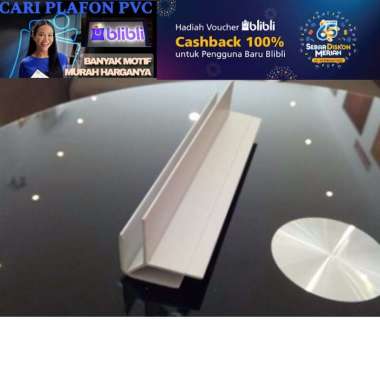 Lis Siku pvc / List Plafon Pvc COKLAT Putih