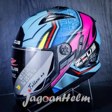 ZEUS HELM ZS613C AJ11 MODULAR | MATT BLACK BLUE | ZS613 C MUZZLE M