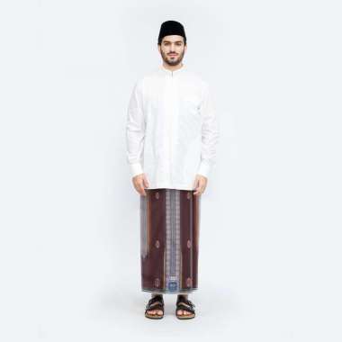 Sarung BHS Classic Gold Motif C48 JGF Coklat Tua 01