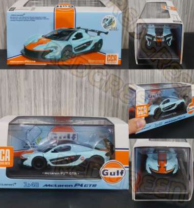 Mainana anak Diecast CCA scale 1/40 diecast McLaren P1 GTR Gulf mclaren p1 gtr Biru diecast mobil ma