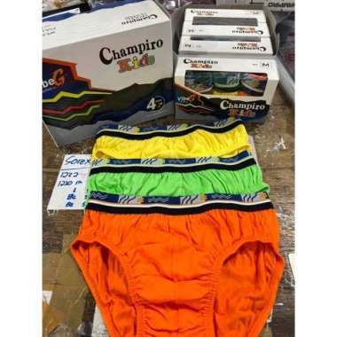 (3pcs) CD celana dalam anak cowok laki CHAMPIRO KIDS 03192 K segitiga XL Random