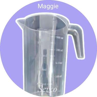 Gelas takar palstik Maggie 1000ml 1 liter/ Takaran air Serbaguna Maggie 1 L