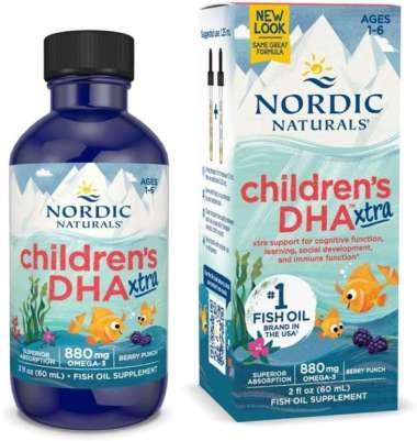Nordic Naturals Children’s DHA Xtra Liquid 60 ml 880 mg usia 1-6 tahun | Vitamin Otak Mata Anak Cerd