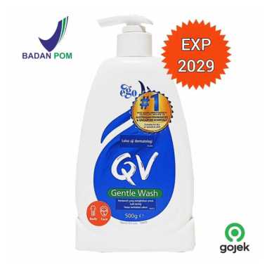 QV Gentle Wash 500 g Pembersih Kulit Kering Sensitif Atopik Eksim Badan dan Wajah Aman untuk Bayi