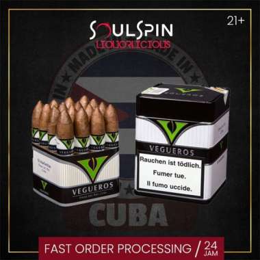 Vegueros Mañanitas [ Tin Box of 16 Sticks ] Cuba Cigar Cerutu