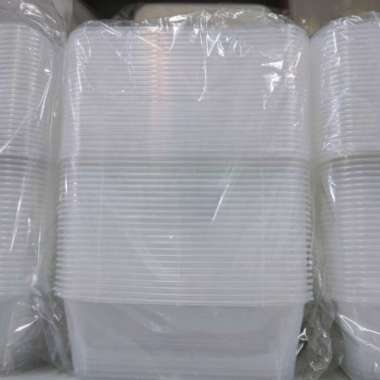 Kotak Makan Plastik Thinwall merk DM 650 ML isi 25 Pcs