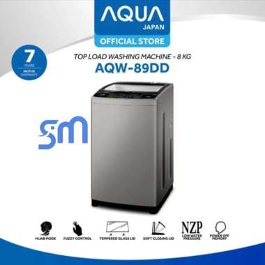 Mesin cuci Aqua 8 kg AQW-89DD top loading 1 tabung AQW 89 DD