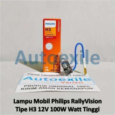 Philips Premium Vision H3 12V 55W +30% Terang - Lampu PremiumVision H3 12V 100W
