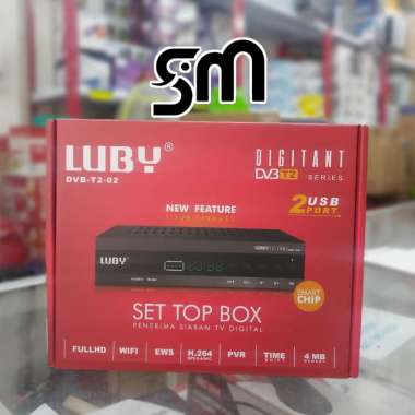 STB LUBY dvb t2 02 FULL HD antena digital siaran tv set top box