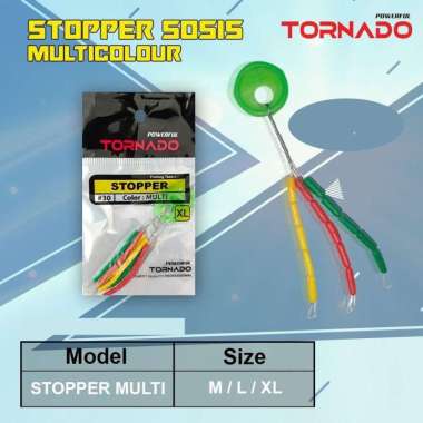 Stopper Pancing Bentuk Sosis Multicolor Merk Tornado #L