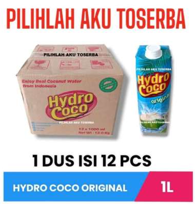 Hydro Coco Air Kelapa KEMASAN 1 LITER - ( HARGA 1 DUS )
