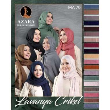 MURAH ! PASHMINA LAVANYA CRINKLE BAHAN CATTON CRINKLE PREMIUM AZARA JILBAB KERUDUNG HIJAB PASHMINA P