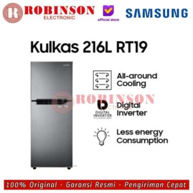 SAMSUNG KULKAS 2 PINTU DIGITAL INVERTER - RT19M300BGSSE